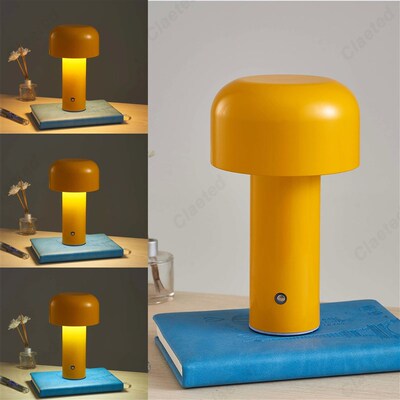 Italian Designer Mushroom Table Lamp Night Light Portable Co