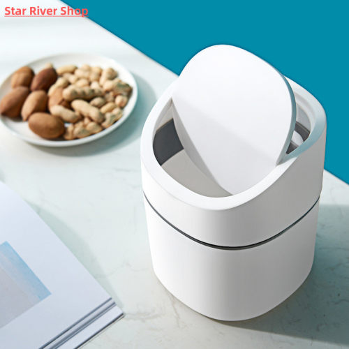 Mini Desktop Multifunctional Trash Can Home Car Storage Buck