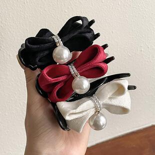 2023 Fashion New Bow Pearl Hairpins For Women Korean Elegant