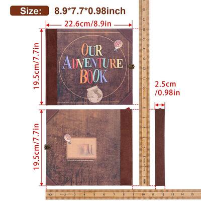 146 Page Our Adventure Book DIY Handmade Photo Album Scrapbo