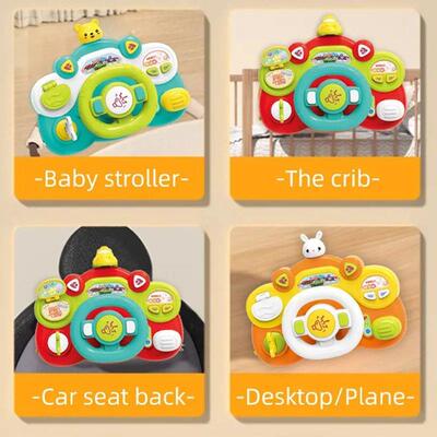 Baby Car Seat Toy Steering Wheel Simulation Driving Toys Pen