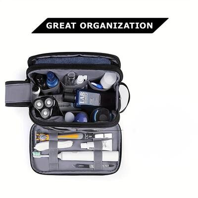 Toiletry Bag For Men, Travel Toiletry Organizer Kit, Shaving