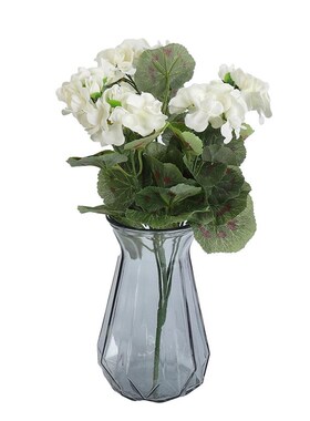 1pc Artificial Flowers Simulated Geranium Plants Fake Silk F