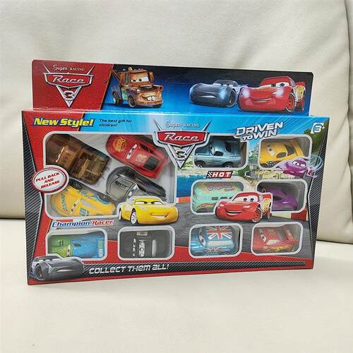 12pcs/Set  Pixar Cars Lightning Mcqueen Jackson Storm Mater