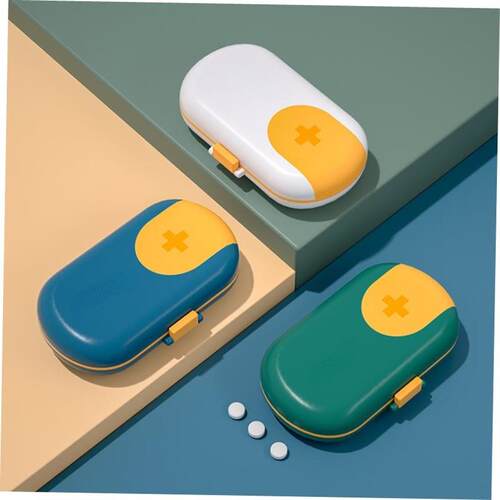 Portable Travel Pill Case Pill Cutter Organizer Medicine Sto