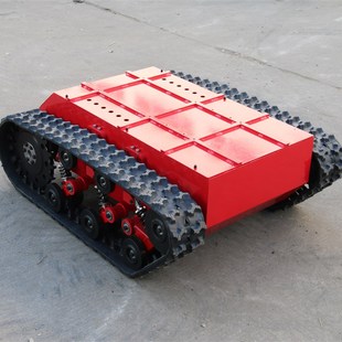 橡胶履带底盘厂家大型电动遥控全地形行走智能机器人履带底盘定制