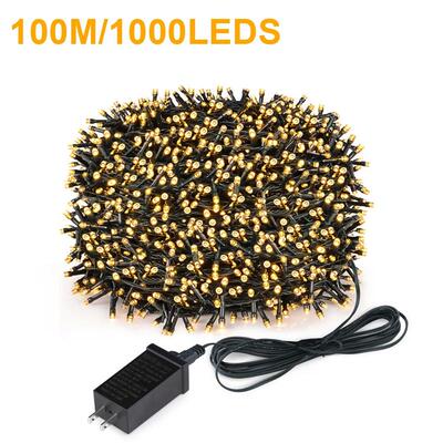 10M-100M LED Christmas Lights Outdoor LED String Garland Lig