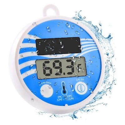Wireless Floating Pool Thermometer Easy Read Plastic Solar