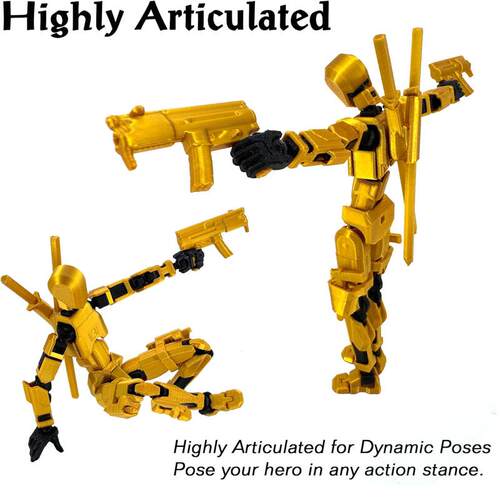 Gatling Gun Titan 13 Action Figure Set Assembled 3D Printed