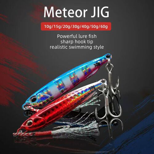2024 Japen Metal Cast Jig Spoon 10/15/20/30/40/50g Shore Cas