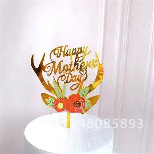 Flowers Cake Topper Acrylic Cake Decorating Tools Colorful