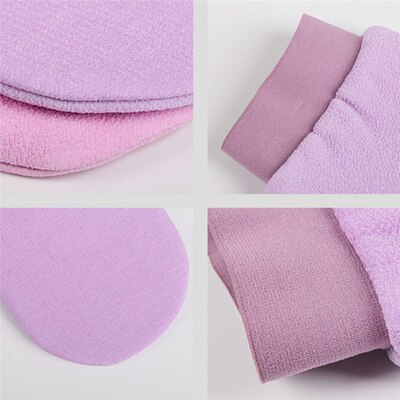 1Pc Shower Spa Exfoliator Two-sided Bath Glove 5colors Body