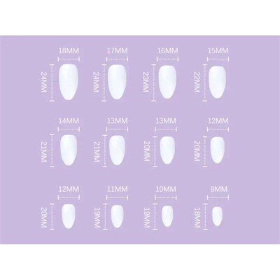 24Pcs/Box Fake Nails Leopard Print Stiletto False Matte Bla