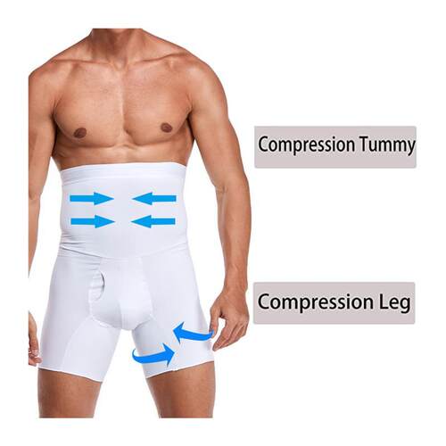 Men Tummy Control Shorts Body Shaper Compression High Waist