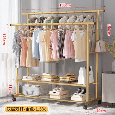 Simple Bedroom Hanger Clothes Rack for Balcony Dorm HomeSimp