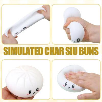 Colorful Dumpling Squishes Stress Balls Fidget Sensory Toys