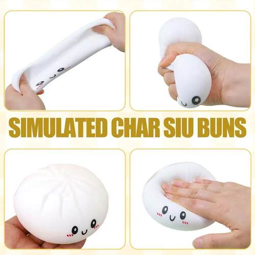 Colorful Dumpling Squishes Stress Balls Fidget Sensory Toys
