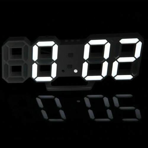 3D LED Wall Clock Large Digital Wall Clock With Remote Contr