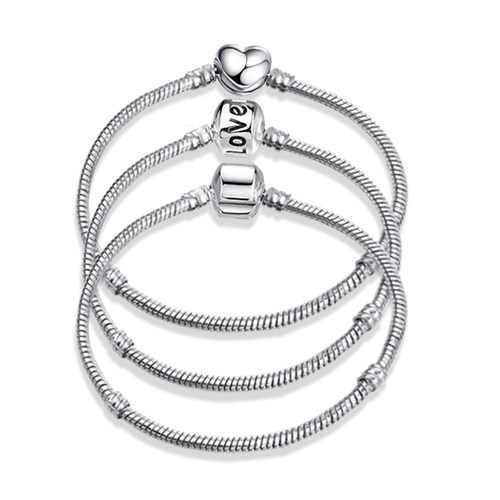 New Original Charm Bracelet Rose Gold Silver Color Alloy Sna