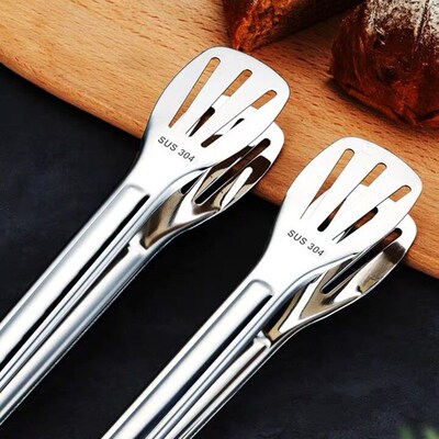 Food Tongs Kitchen Cooking Bread Clip Pastry Clamp Barbecue