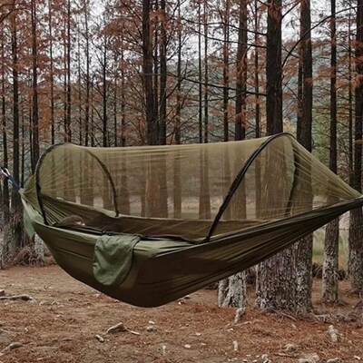Outdoor Camping Hammock With Mosquito Net Lightweight Hangin