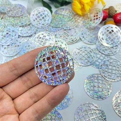 100Pcs/bag 70s 80s Disco Ball Laser Sequin Confetti Table