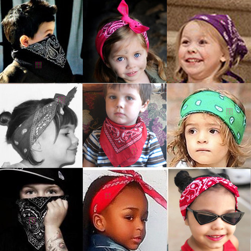 17KM Bohemian Print Bandana Hair Bands for Girls Women Kids