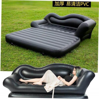Inflatable sofa bed outdoor folding air cushion bed sofa