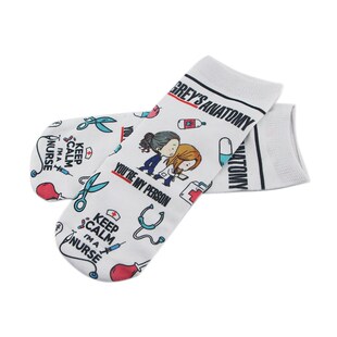 Greys Anatomy Cotton Doctor Casual Print Socks Nurse