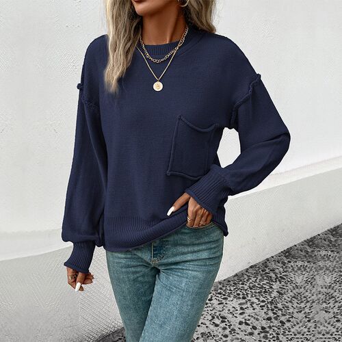 Multicolor Hot Fashion Womenswear Long Sleeve Solid Color Au