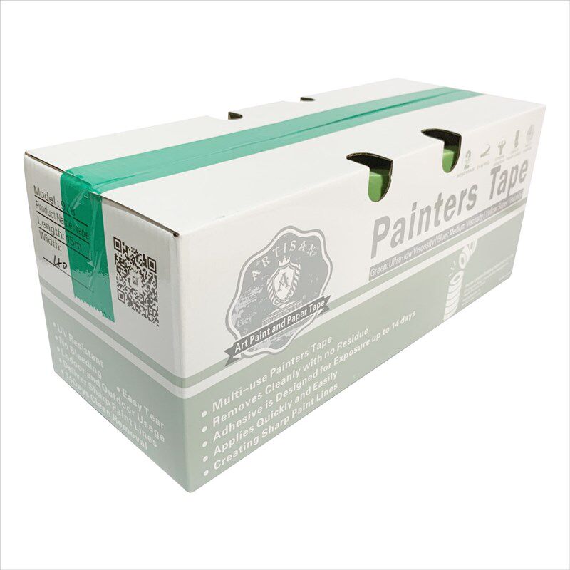 弱粘低粘和纸胶带 美纹纸分色纸保护纸 硅藻泥艺术涂料乳胶漆专用