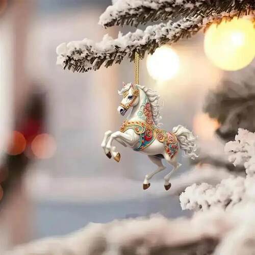 Car Hanging Decoration Christmas Theme Elements Pattern Desi