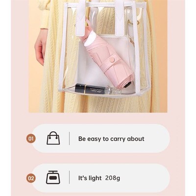 Ultralight And Compact Portable Capsule Umbrella UV Protecti