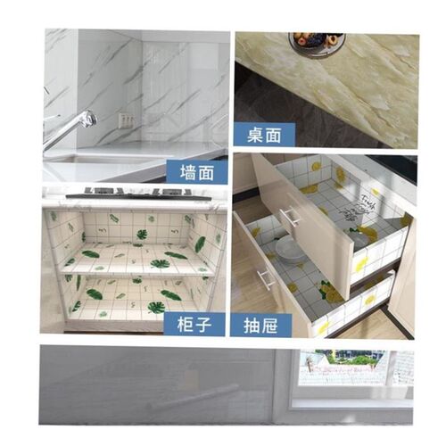 2024 Thick marble sticker wallpaper self adhesive kitchen