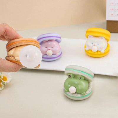 Creative Cute Animal Spit Bubble Burger Stress Relief Pinch
