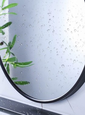 Bathroom mirror with storage rack Nordic wall-pasted toilet