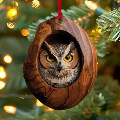 Christmas Ornaments Acrylic Cartoon Forest Acrylic Christmas