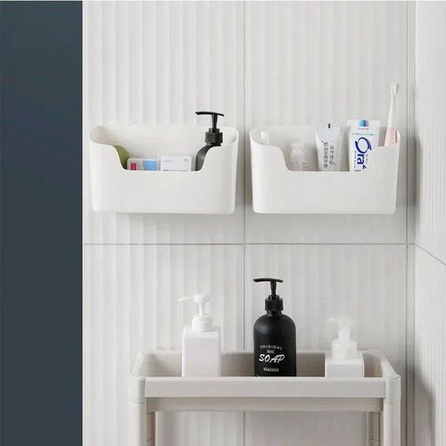 Kitchen Wall-mounted Adhesive Storage Rack Multifunctional C