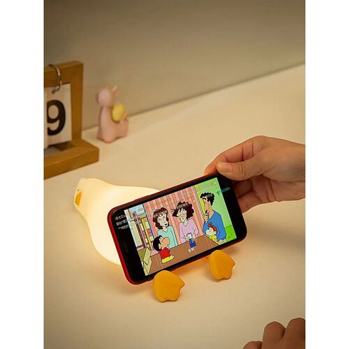Lying Flat Duck Night Light Silicone Dimmable Nightlight Rec