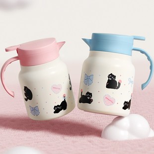 草树猫咪狗锈保温壶家用大129容量莓水瓶不钢暖水壶泡茶闷热茶焖