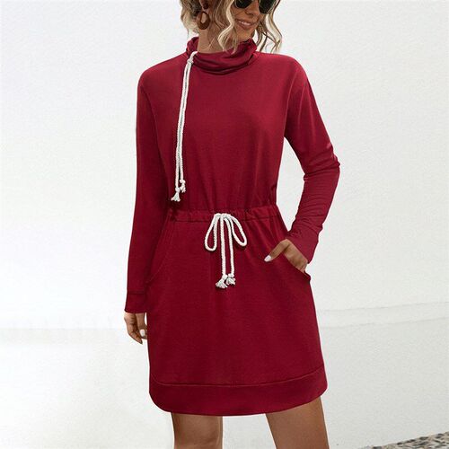 SpringSummer 2025 eBay Tie Pocket Dress with Pile Collar and
