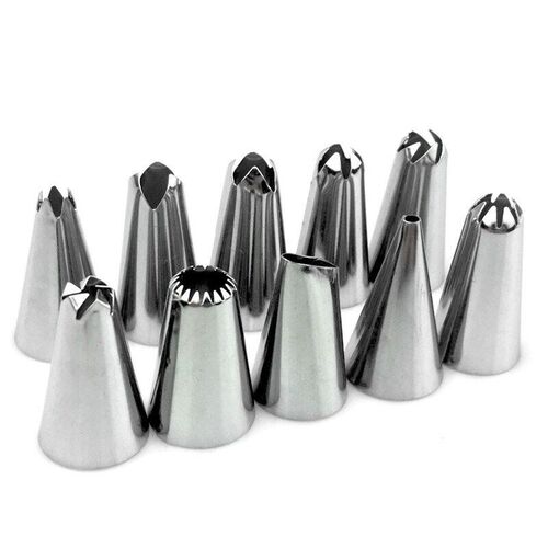 12PC/Set DIY Silicone Icing Piping Cream Pastry Bag Stainles
