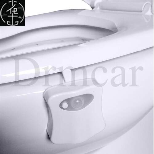 1pcs Toilet t Night Light art PIR Motion Sensor 8 Colo