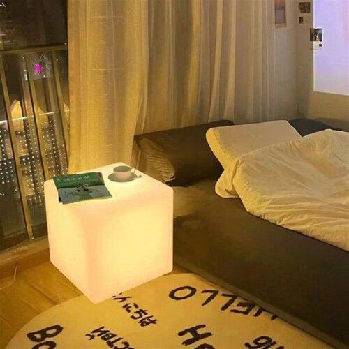 Cube Lights, Table Lamp With Button Adjustment Switch,