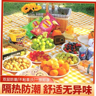 Blanket Mat Outdoor Pad Plaid Picnic Beach Thicken Camping