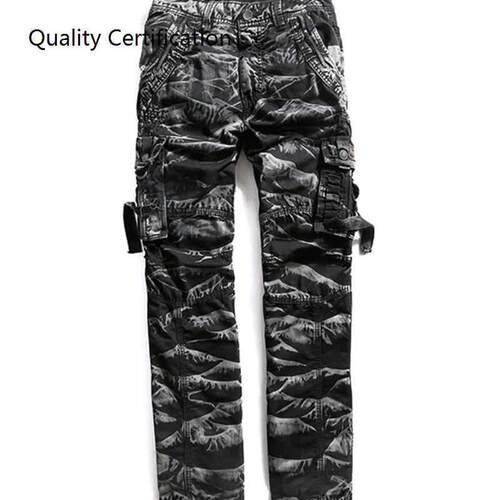 straight Combat Casual Tactical Overalls Casual Male Trouser