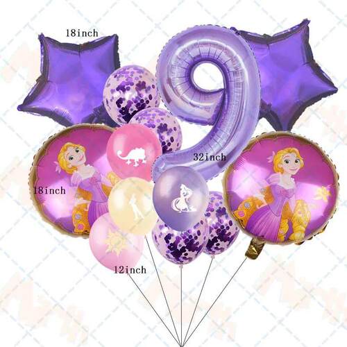 Tangled Balloon Rapunzel Princess Birthday Party Decoration