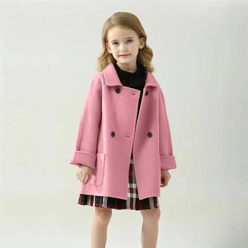 2026 New Girls Double Sided Cashmere Coat Autumn And Winter