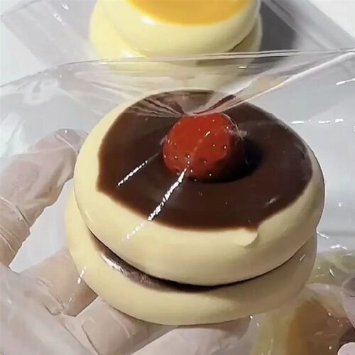 Taba Squishy Strawberry Blueberry Souffl Stress Relief Toy