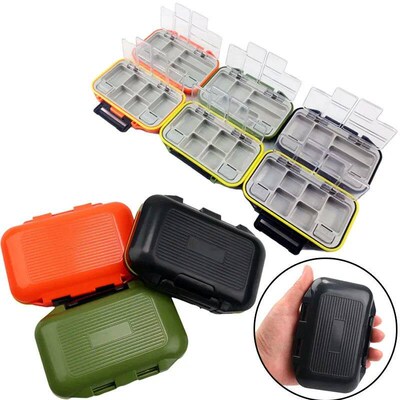 Portable Fishing Tackle Box 12 Compartment Mini Storage Case